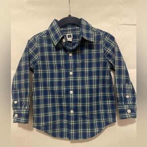Janie and Jack Plaid Poplin Shirt 12-18M